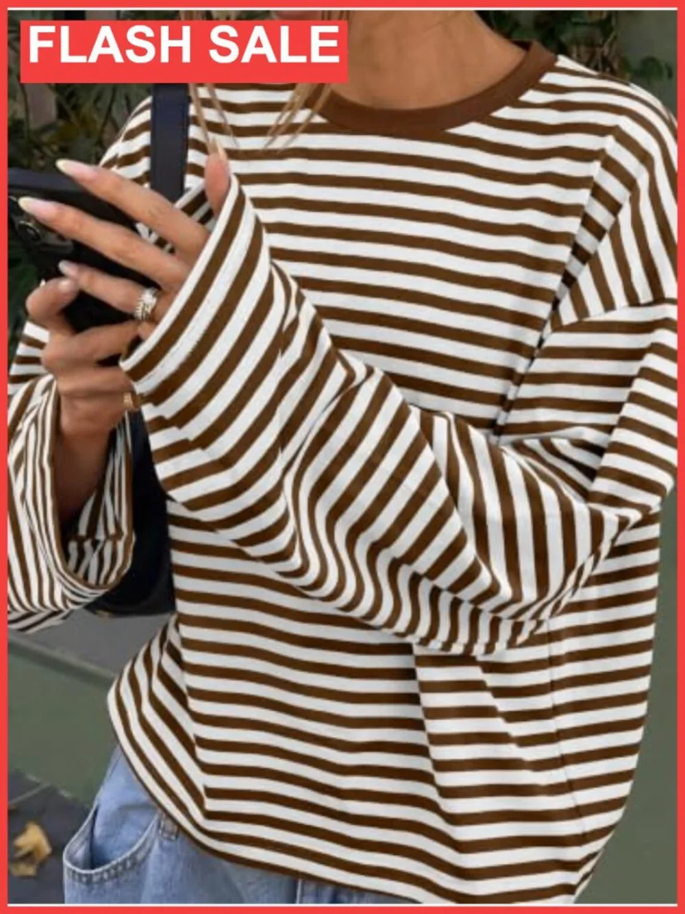 N/A oversized striped
